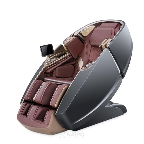 NAIPO 3D Massagesessel Raumkapsel-Design schwarz-rot, Premium-All Products-NAIPO